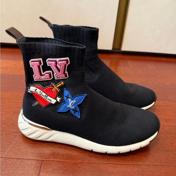 Louis Vuitton Shoes - Louis Vuitton Black and Blue Sneakers